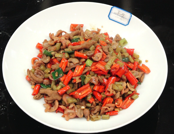 【江西小炒培训课】酸豆角炒鸡杂
