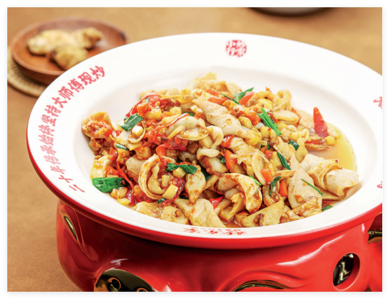 赣南小炒：醋果子炒大肠