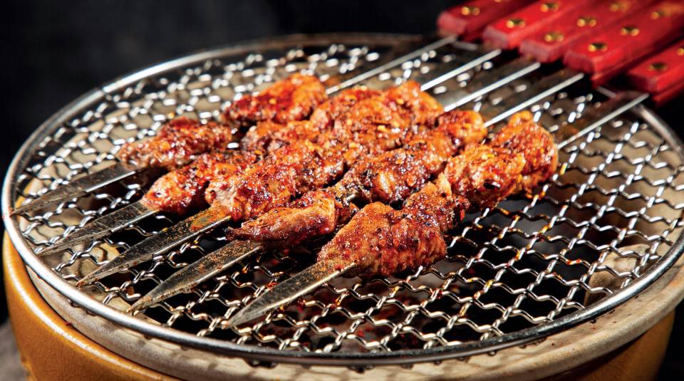原味炙烤・塔炉烤肉：传统烤肉筋（烧烤料油 ）