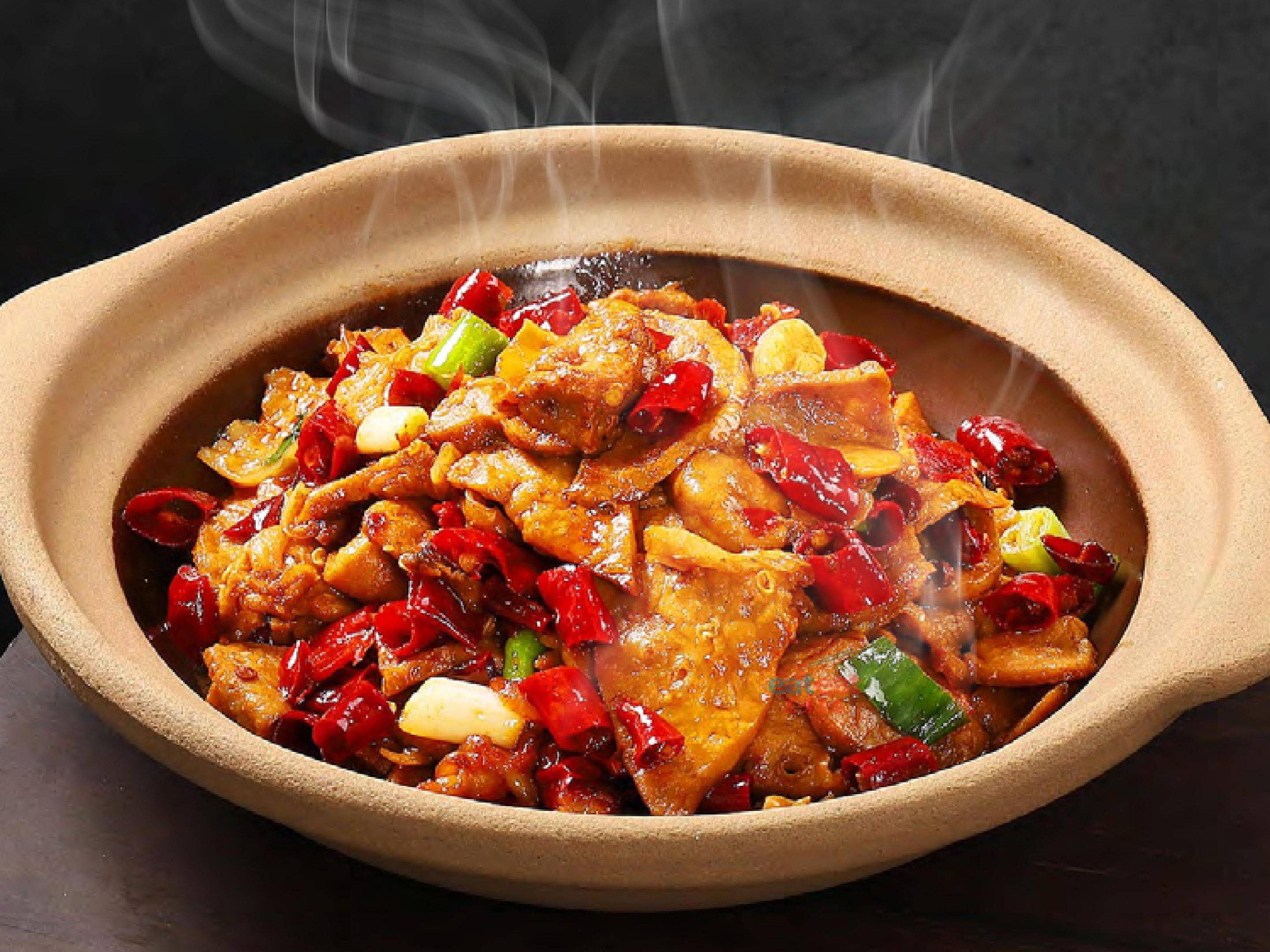 【砂锅系列】砂锅辣烧猪心肺