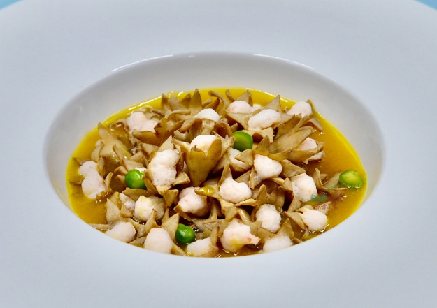 百香果虾蓉石榴花