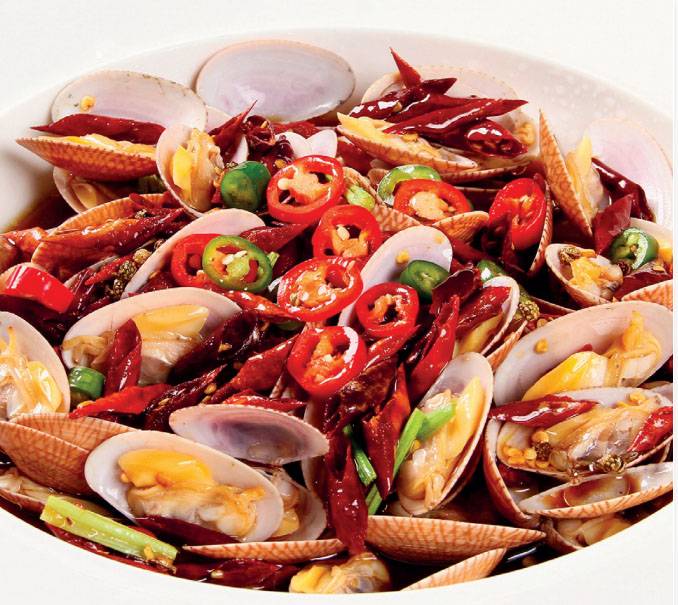 热油炝花甲，瞬间锁味